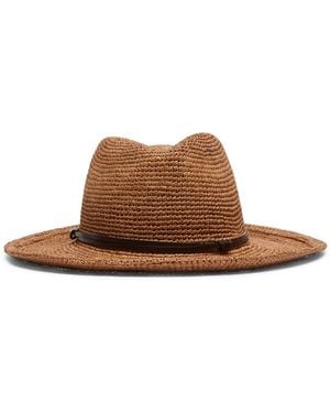 Weekend by Maxmara Woven Fedora Hat - Brown