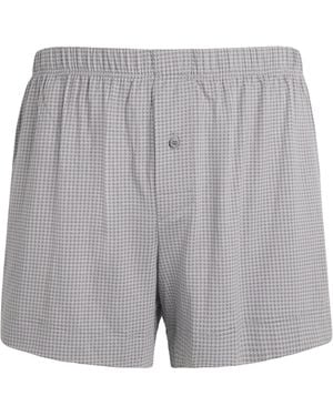 Zimmerli of Switzerland Printed Pureness Boxer Shorts - Gray