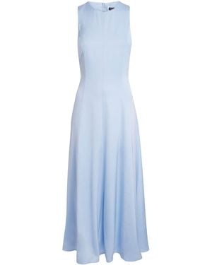 Maje Open-Back Maxi Dress - Blue