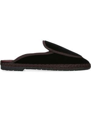 Flabelus Velvet Bruna Slippers - Black