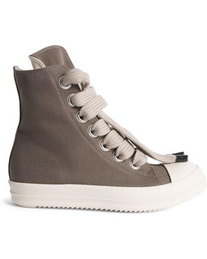 Rick Owens Denim Jumbolace Trainers - Brown
