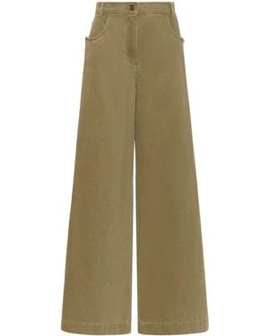Max Mara Wide-Leg Jeans - Green