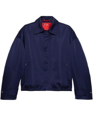 MAX&Co. Satin Bomber Jacket - Blue