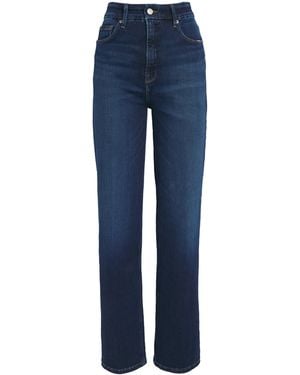 GOOD AMERICAN Soft Tech Good True Straight Jeans - Blue