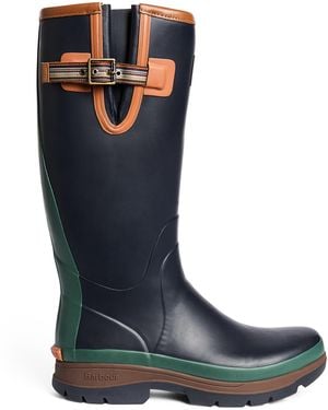 Barbour X Paul Smith Tall Wellington Boots - Blue