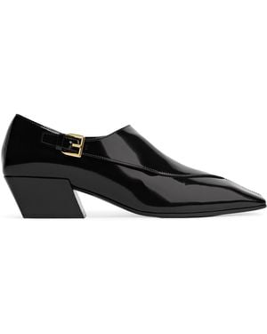 Bottega Veneta Leather Ventura Monk Strap Shoes 40 - Black