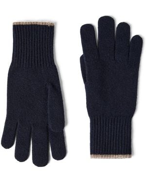Brunello Cucinelli Cashmere Gloves - Blue