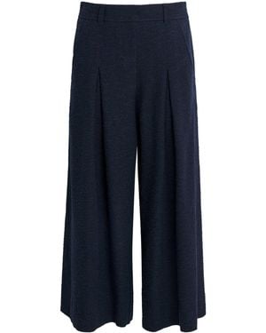 ME+EM Very Wide Pleated Pants - Blue