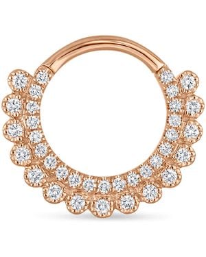 Maria Tash Diamond Apsara Single Hoop Earring - Metallic
