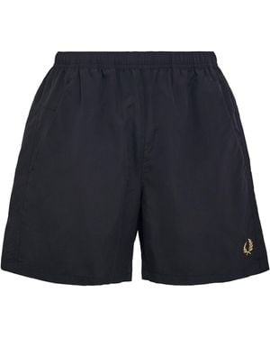 Fred Perry Taslan Tennis Shorts - Blue