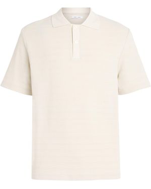 Samsøe & Samsøe Organic Cotton Rib-Kit Sajase Polo Shirt - White
