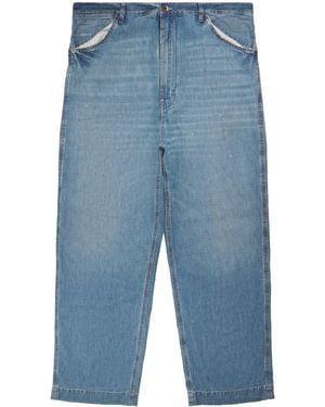 Maison Margiela Distressed Wide-Leg Jeans - Blue