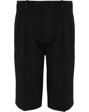 Saint Laurent Wool Tailored Shorts - Black