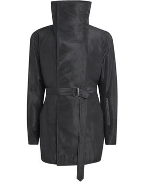 Rick Owens Silk Taffeta Dracucaban Jacket - Black