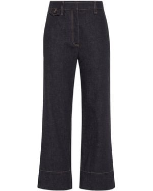 Brunello Cucinelli No-Fade Sartorial Square Jeans - Blue