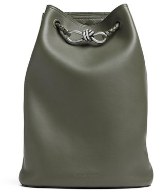 Bottega Veneta Leather Andiamo Backpack - Green