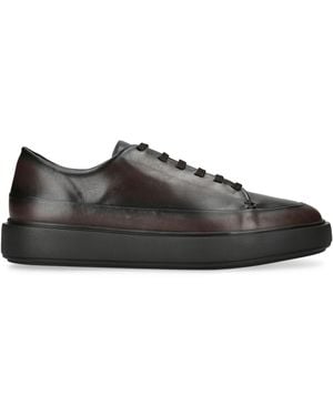 Officine Creative Leather Release Trainers - Black