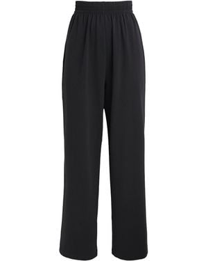 Skims Stretch-Cotton Wide-Leg Sweatpants - Black