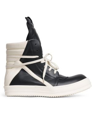 Rick Owens Leather Geobasket High-Top Trainers - Multicolour