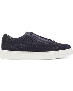 BOSS Suede Gary Trainers - Blue