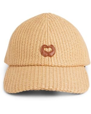 Maje Cotton-Blend Logo Baseball Cap - Natural