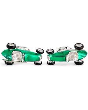 Deakin & Francis Sterling Racing Car Cufflinks - Green