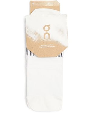 On Shoes Ultralight Low Socks - White