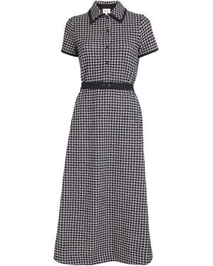 ME+EM Jacquard Midi Shirt Dress - Grey