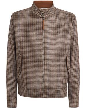 Gabriela Hearst Wool-Silk Graham Jacket - Brown