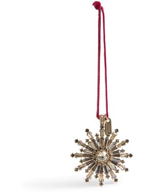Joanna Buchanan Crystal-Embellished Snowflake Tree Decoration - Metallic