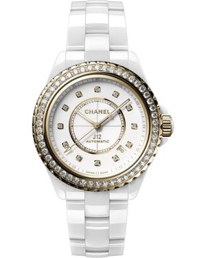 CHANEL Ceramic And Diamond J12 Calibre 12.1 Watch - Metallic