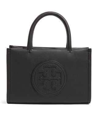 Tory Burch Ella Mini Faux-leather Tote Bag - Black