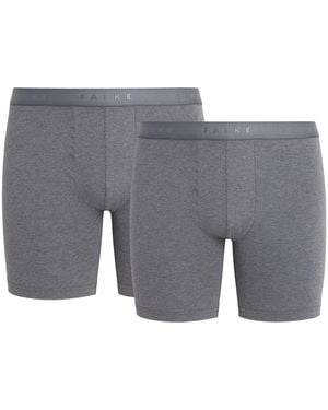 FALKE Stretch Egyptian Cotton Boxer Briefs - Grey