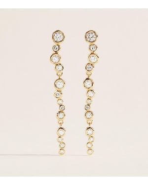 Alexis Plated Asterales Dangle Earrings - Natural