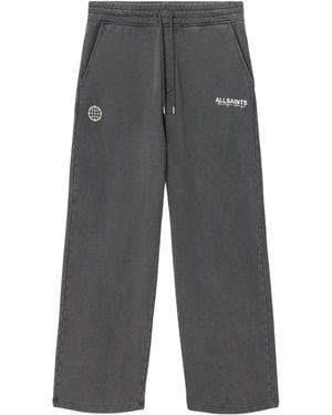 AllSaints Organic Cotton Emblem Joggers - Grey