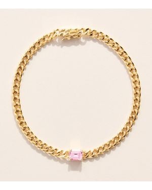 Anita Ko And Sapphire Chain Bracelet - Metallic