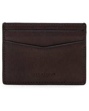 AllSaints Leather Delph Cardholder - Black
