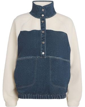 Rag & Bone Miramar Fleece Shacket - Blue
