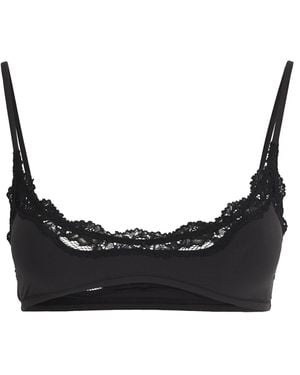 Skims Fits Everybody Scoop-Neck Bralette - Black