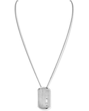Messika Move Titanium Large Pendant Necklace - Metallic