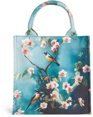 Harrods Small Exotics Sw1 Blend Tote Bag - Blue