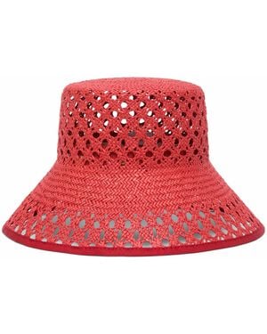 Max Mara Woven Bucket Hat - Red