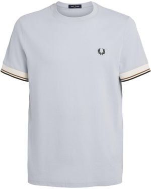 Fred Perry Cotton Twin Tipped T-Shirt - Blue