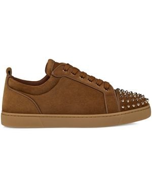 Christian Louboutin Louis Junior Orlato Sude Sneakers - Brown