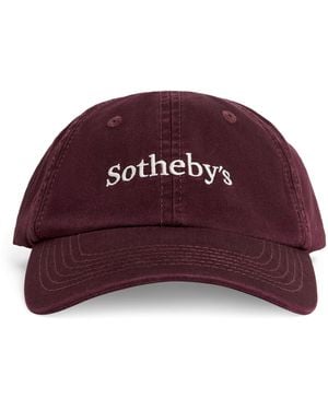 FRAME X Sotheby's Cotton Corduroy Cap - Red