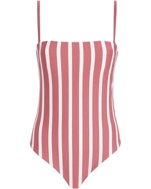 Heidi Klein Striped Tramonti Swimsuit - Red