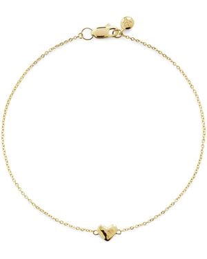 Monica Vinader Mini Heart Chain Bracelet - Metallic