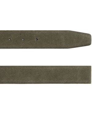 Giorgio Armani Suede Reversible Belt Strap - Green