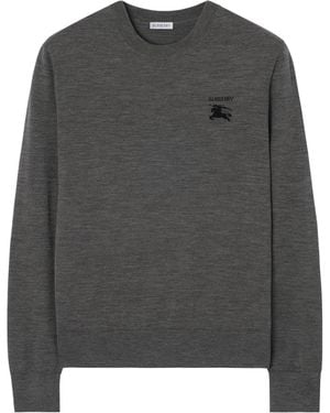 Burberry Wool Ekd Jumper - Grey