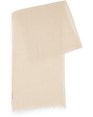 Colombo Cashmere-Silk Scarf - White